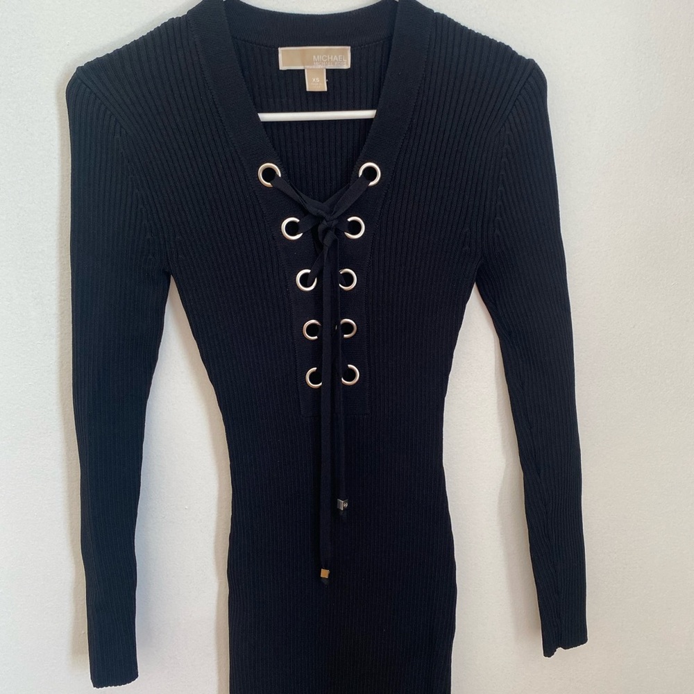Black MK sweater dress